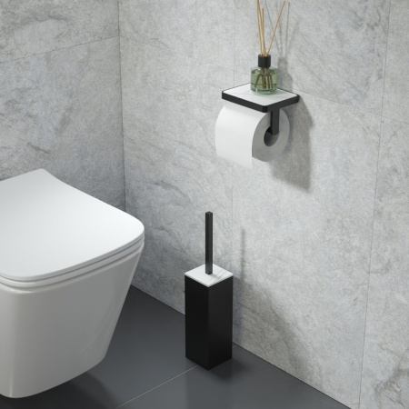 Ершик для туалета IDDIS вставка из белого камня On-X (ONXBL00i47)